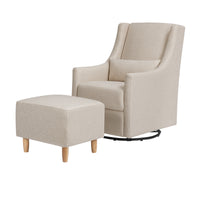 TOCO SWIVEL GLIDER AND OTTOMAN IN ECO-PERFORMANCE FABRIC