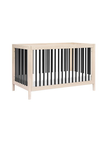 GELATO 4-IN-1 CONVERTIBLE CRIB WITH TODDLER BED CONVERSION KIT - WASHED NATURAL/BLACK