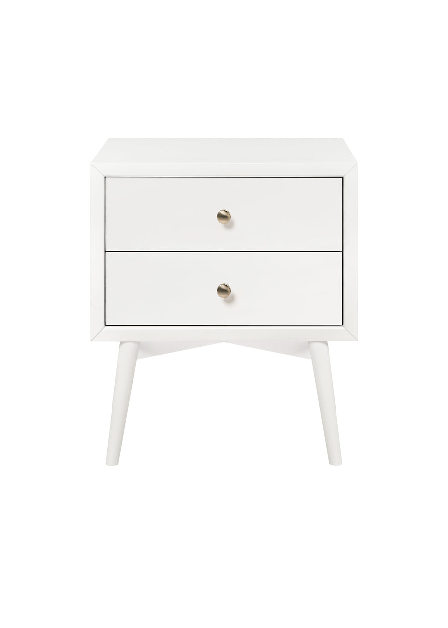 PALMA ASSEMBLED NIGHTSTAND WITH USB PORT - WARM WHITE