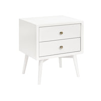 PALMA ASSEMBLED NIGHTSTAND WITH USB PORT - WARM WHITE