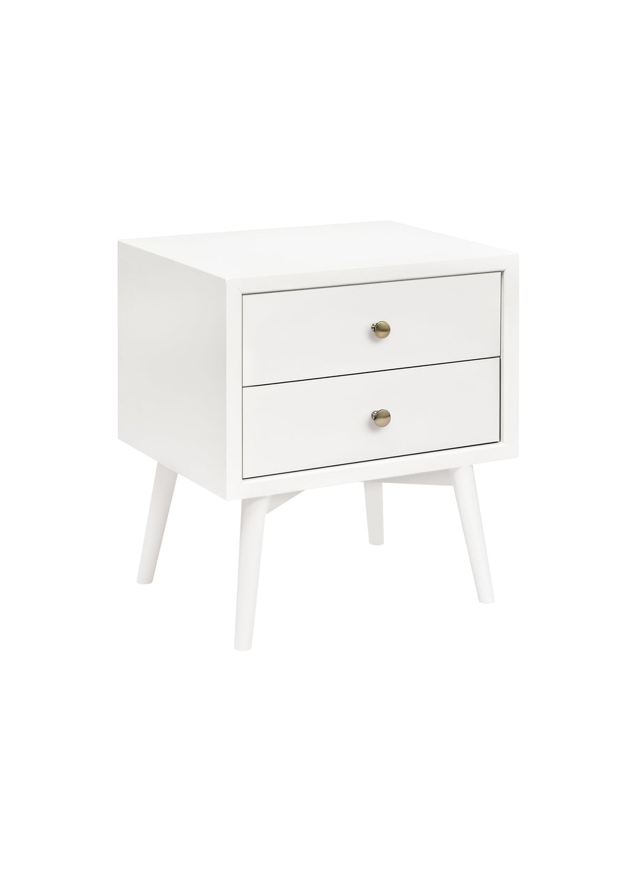 PALMA ASSEMBLED NIGHTSTAND WITH USB PORT - WARM WHITE