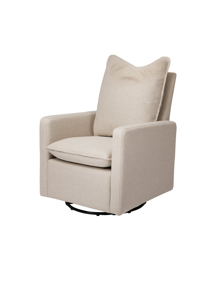 CALI PILLOWBACK SWIVEL GLIDER IN ECO PERFORMANCE FABRIC
