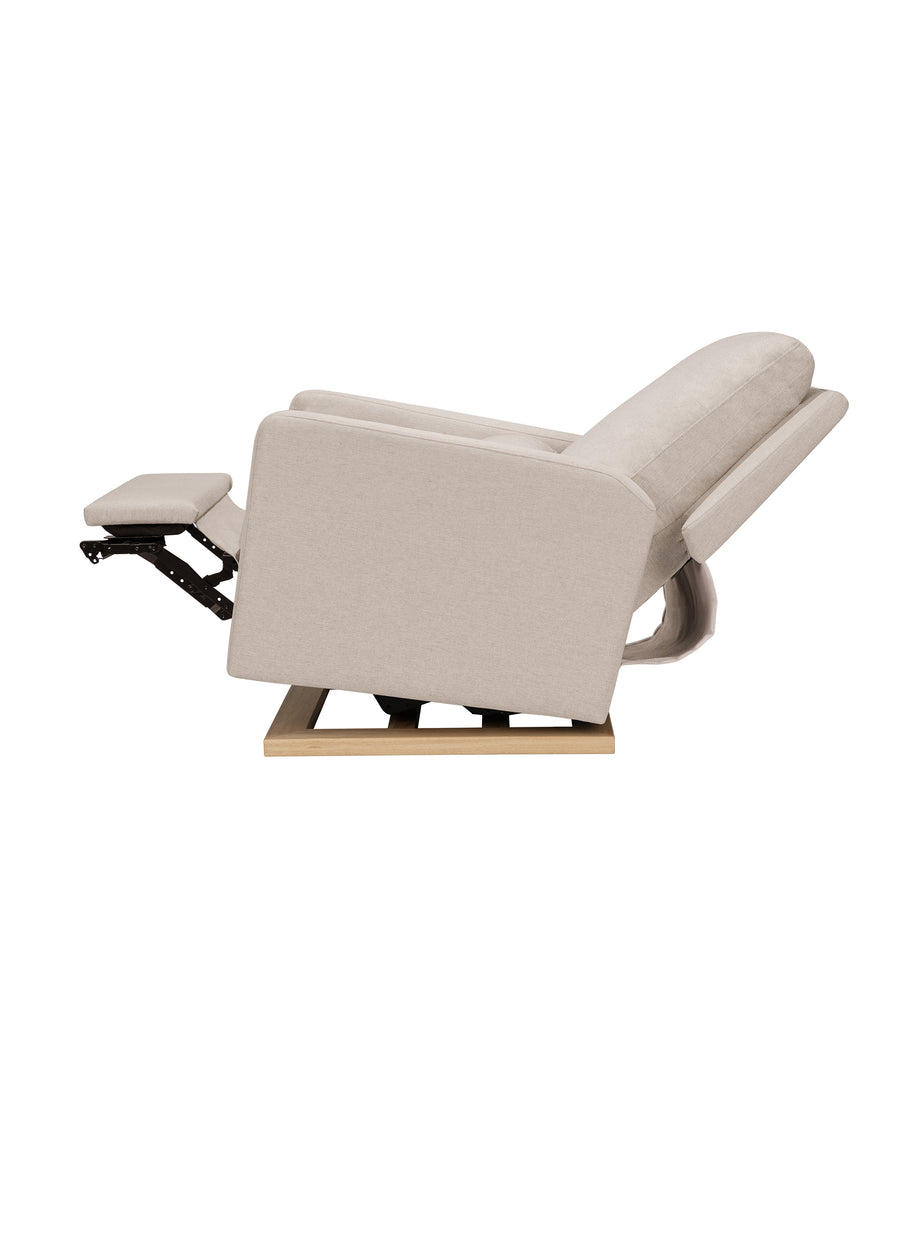 SIGI ELECTRONIC RECLINER & GLIDER IN ECO PERFORMANCE FABRIC WITH USB PORT - BEACH