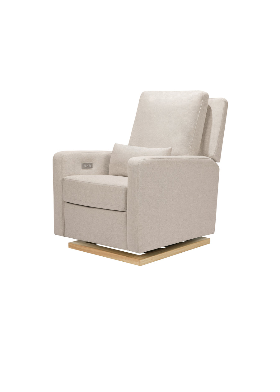 SIGI ELECTRONIC RECLINER & GLIDER IN ECO PERFORMANCE FABRIC WITH USB PORT - BEACH