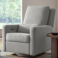 SIGI ELECTRONIC RECLINER & GLIDER IN ECO PERFORMANCE FABRIC WITH USB PORT - GREY