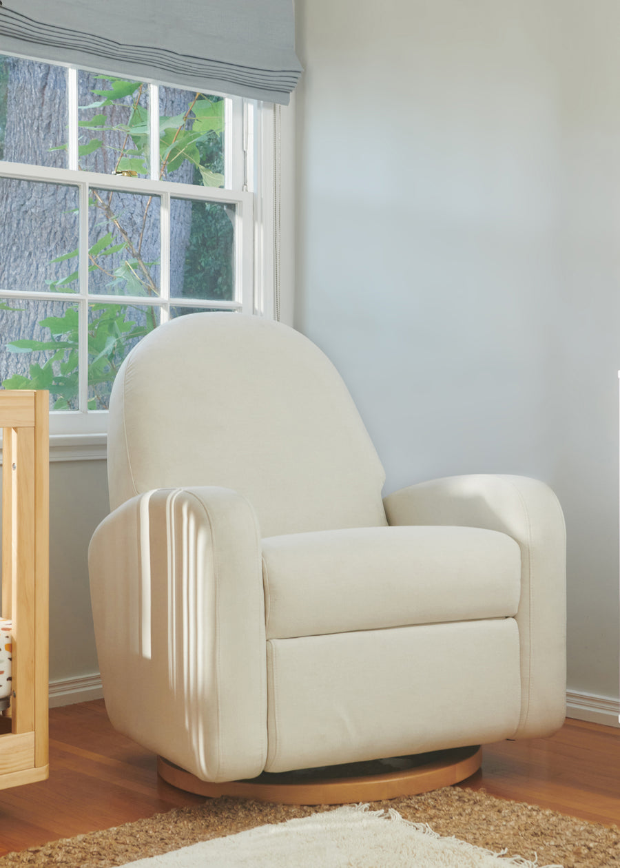 NAMI ELECTRONIC RECLINER AND SWIVEL GLIDER RECLINER WITH USB PORT - CREAM ECO PERFORMANCE FABRIC