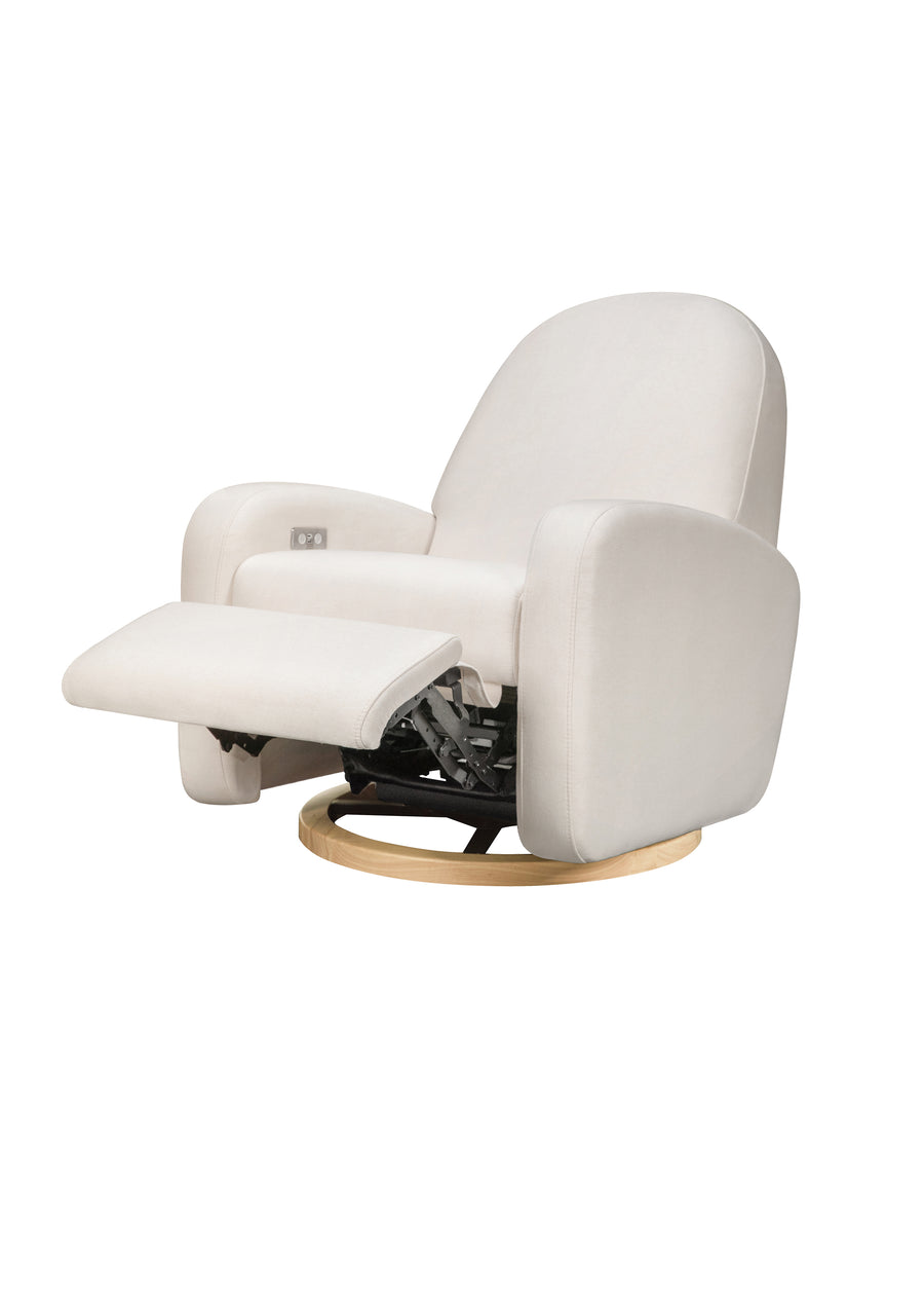 NAMI ELECTRONIC RECLINER AND SWIVEL GLIDER RECLINER WITH USB PORT - CREAM ECO PERFORMANCE FABRIC