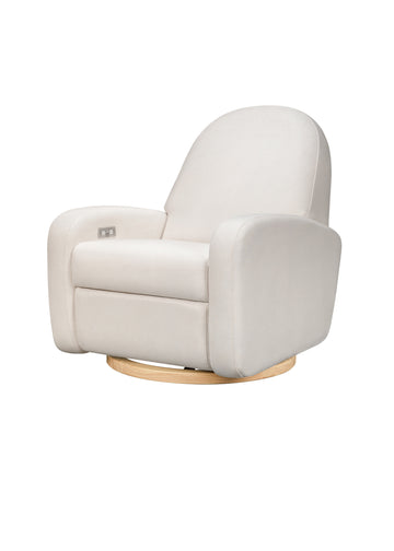 NAMI ELECTRONIC RECLINER AND SWIVEL GLIDER RECLINER WITH USB PORT - CREAM ECO PERFORMANCE FABRIC