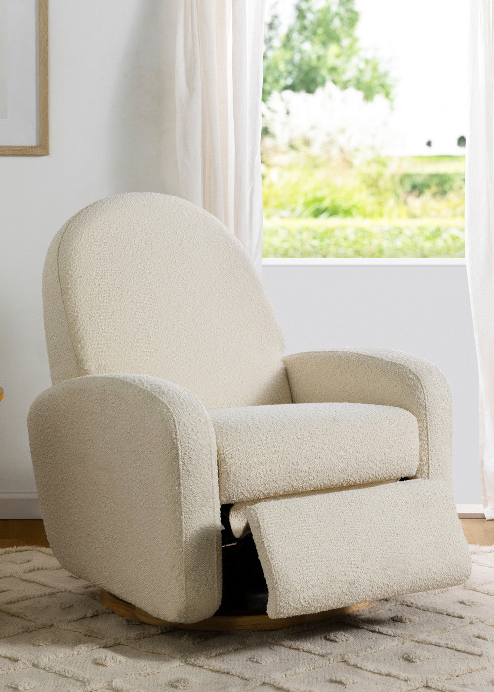 NAMI ELECTRONIC RECLINER AND SWIVEL GLIDER RECLINER WITH USB PORT - IVORY BOUCLE