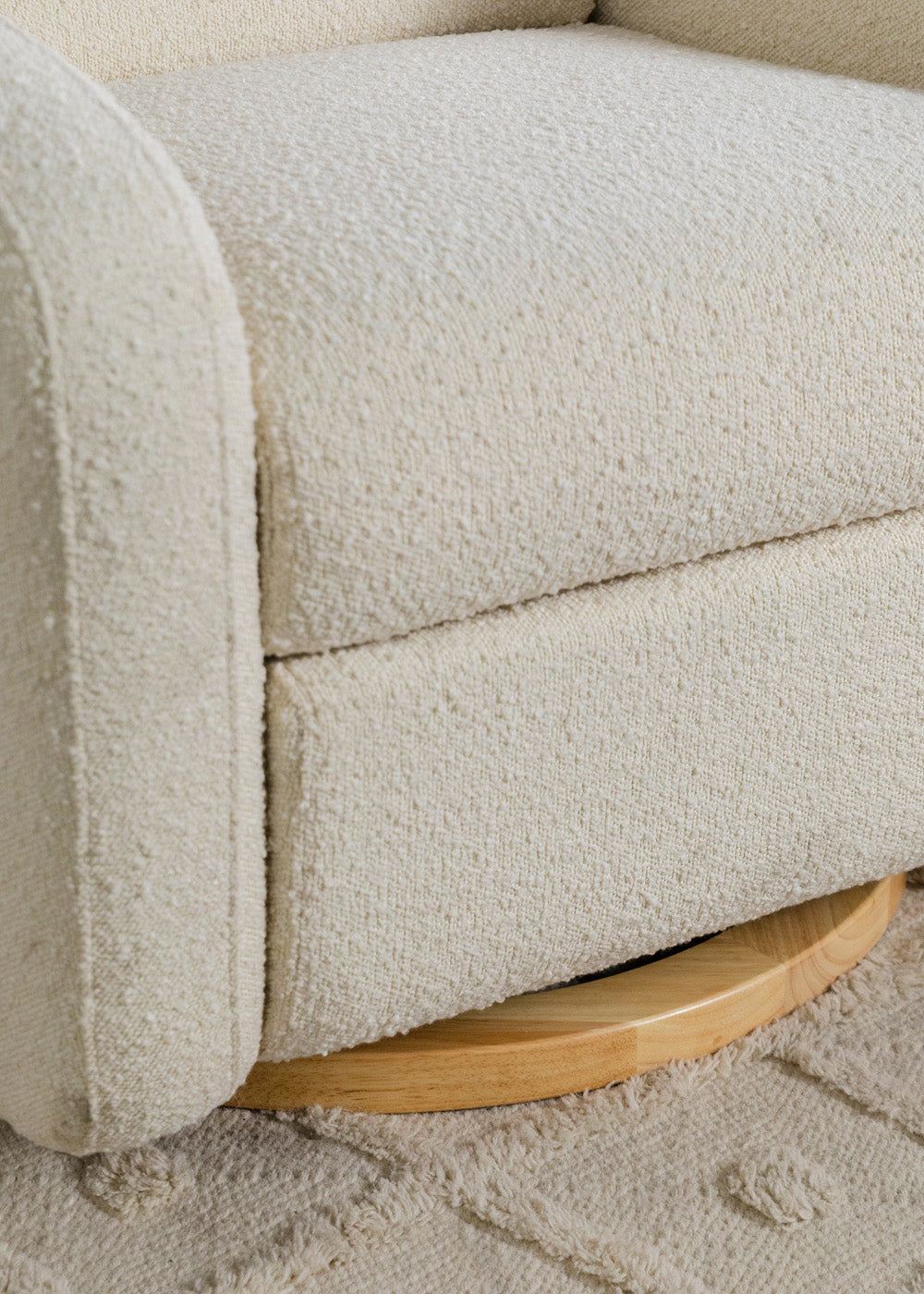 NAMI ELECTRONIC RECLINER AND SWIVEL GLIDER RECLINER WITH USB PORT - IVORY BOUCLE
