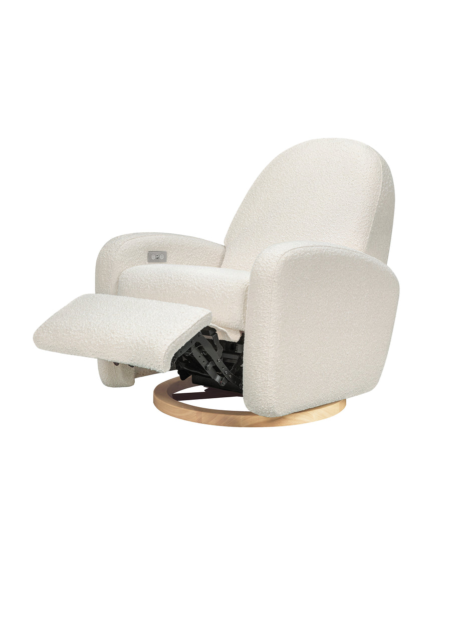NAMI ELECTRONIC RECLINER AND SWIVEL GLIDER RECLINER WITH USB PORT - IVORY BOUCLE