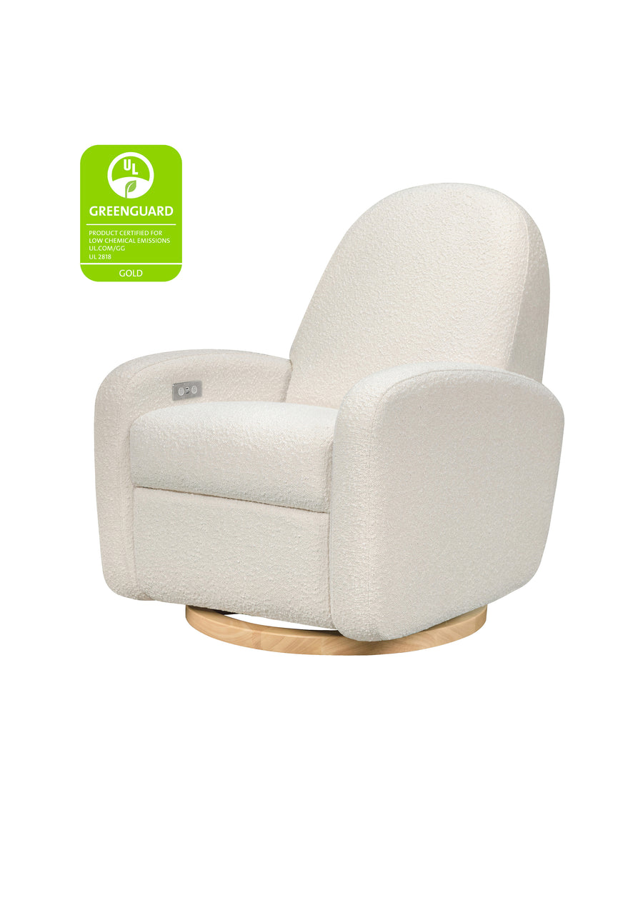 NAMI ELECTRONIC RECLINER AND SWIVEL GLIDER RECLINER WITH USB PORT - IVORY BOUCLE