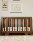 YUZU 8-IN-1 CONVERTIBLE CRIB WITH ALL AGES CONVERSION KITS - NATURAL WALNUT