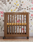 YUZU 8-IN-1 CONVERTIBLE CRIB WITH ALL AGES CONVERSION KITS - NATURAL WALNUT