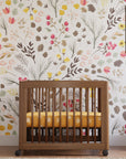 YUZU 8-IN-1 CONVERTIBLE CRIB WITH ALL AGES CONVERSION KITS - NATURAL WALNUT