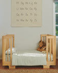 YUZU 8-IN-1 CONVERTIBLE CRIB WITH ALL AGES CONVERSION KITS - NATURAL