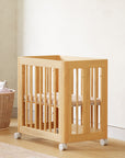 YUZU 8-IN-1 CONVERTIBLE CRIB WITH ALL AGES CONVERSION KITS - NATURAL