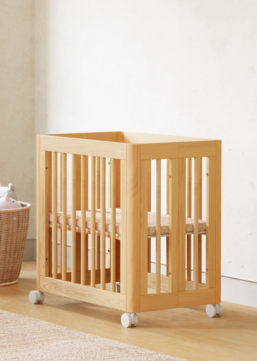 YUZU 8-IN-1 CONVERTIBLE CRIB WITH ALL AGES CONVERSION KITS - NATURAL