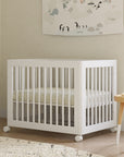 YUZU 8-IN-1 CONVERTIBLE CRIB WITH ALL AGES CONVERSION KITS - WHITE
