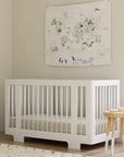 YUZU 8-IN-1 CONVERTIBLE CRIB WITH ALL AGES CONVERSION KITS - WHITE