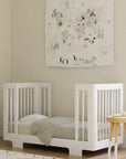 YUZU 8-IN-1 CONVERTIBLE CRIB WITH ALL AGES CONVERSION KITS - WHITE