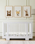 YUZU 8-IN-1 CONVERTIBLE CRIB WITH ALL AGES CONVERSION KITS - WHITE