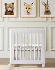 YUZU 8-IN-1 CONVERTIBLE CRIB WITH ALL AGES CONVERSION KITS - WHITE