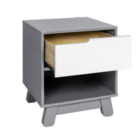 HUDSON NIGHTSTAND WITH USB PORT - GREY/WHITE