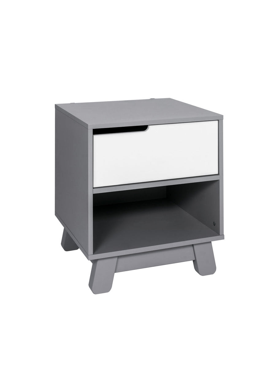 HUDSON NIGHTSTAND WITH USB PORT - GREY/WHITE