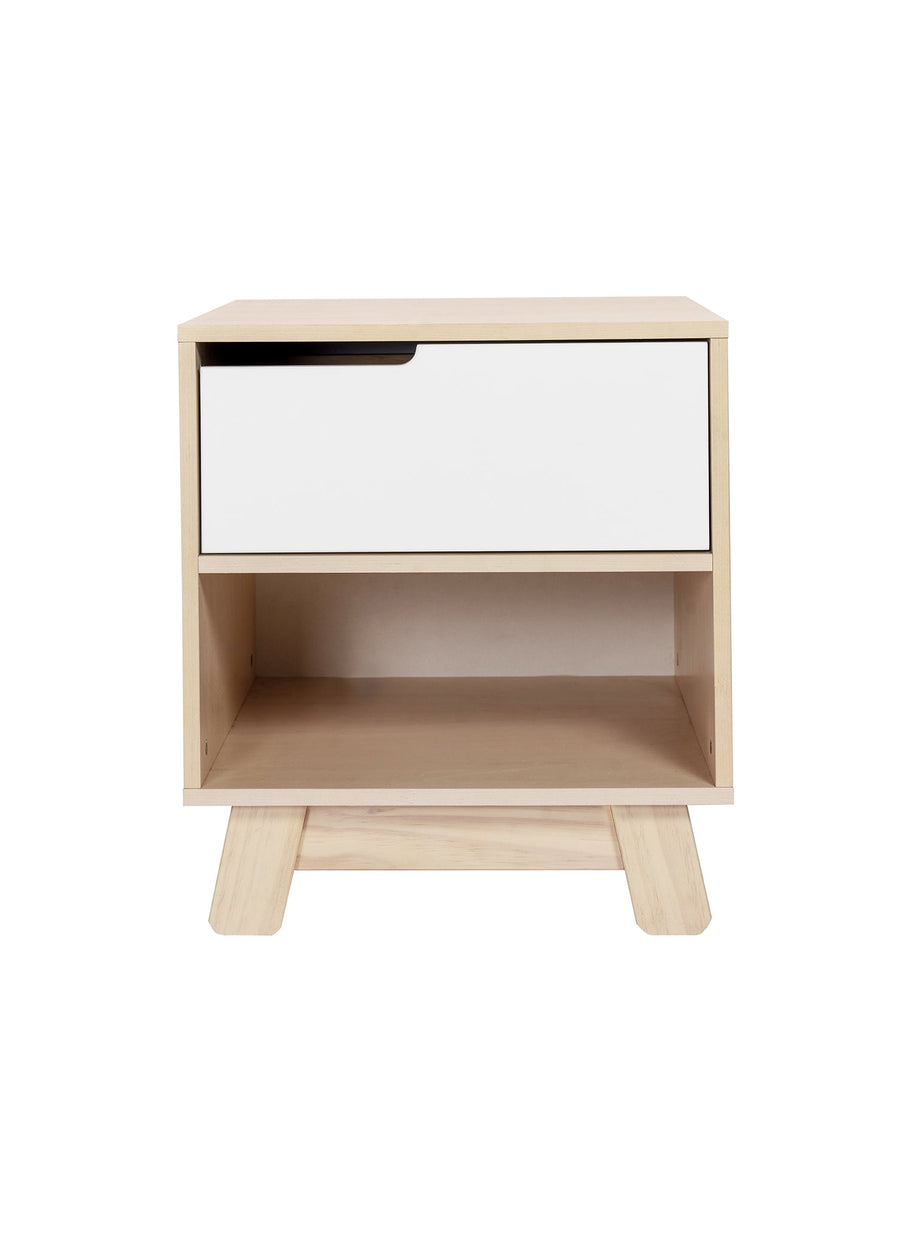 HUDSON NIGHTSTAND WITH USB PORT - WASHED NATURAL/WHITE