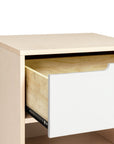 HUDSON NIGHTSTAND WITH USB PORT - WASHED NATURAL/WHITE