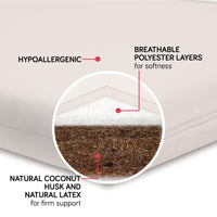 BABYLETTO COCO CORE MATTRESS WITH SMART WATER REPELLENT COVER - NATURALLY FIRM