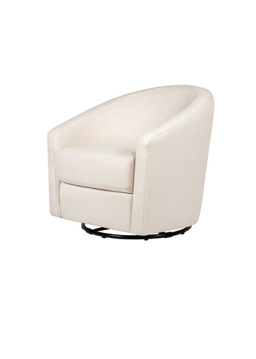 MADISON SWIVEL GLIDER IN ECO-PERFORMANCE FABRIC - NATURAL TWILL