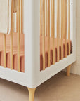 LOLLY 3-IN-1 CONVERTIBLE CRIB - WHITE/NATURAL