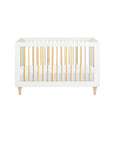 LOLLY 3-IN-1 CONVERTIBLE CRIB - WHITE/NATURAL