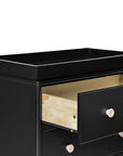 LOLLY 3 DRAWER CHANGER DRESSER - BLACK/WASHED NATURAL