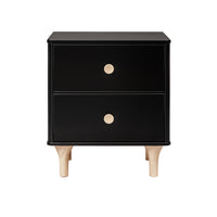 LOLLY NIGHTSTAND WITH USB PORT - BLACK/WASHED NATURAL