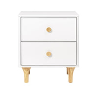 LOLLY NIGHTSTAND WITH USB PORT - WHITE/WASHED NATURAL
