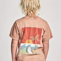 SUNSET TEE - FAWN