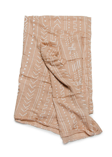 ALMOND MUDCLOTH SWADDLE