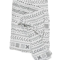 LUXE MUSLIN SWADDLE - WHITE MUDCLOTH