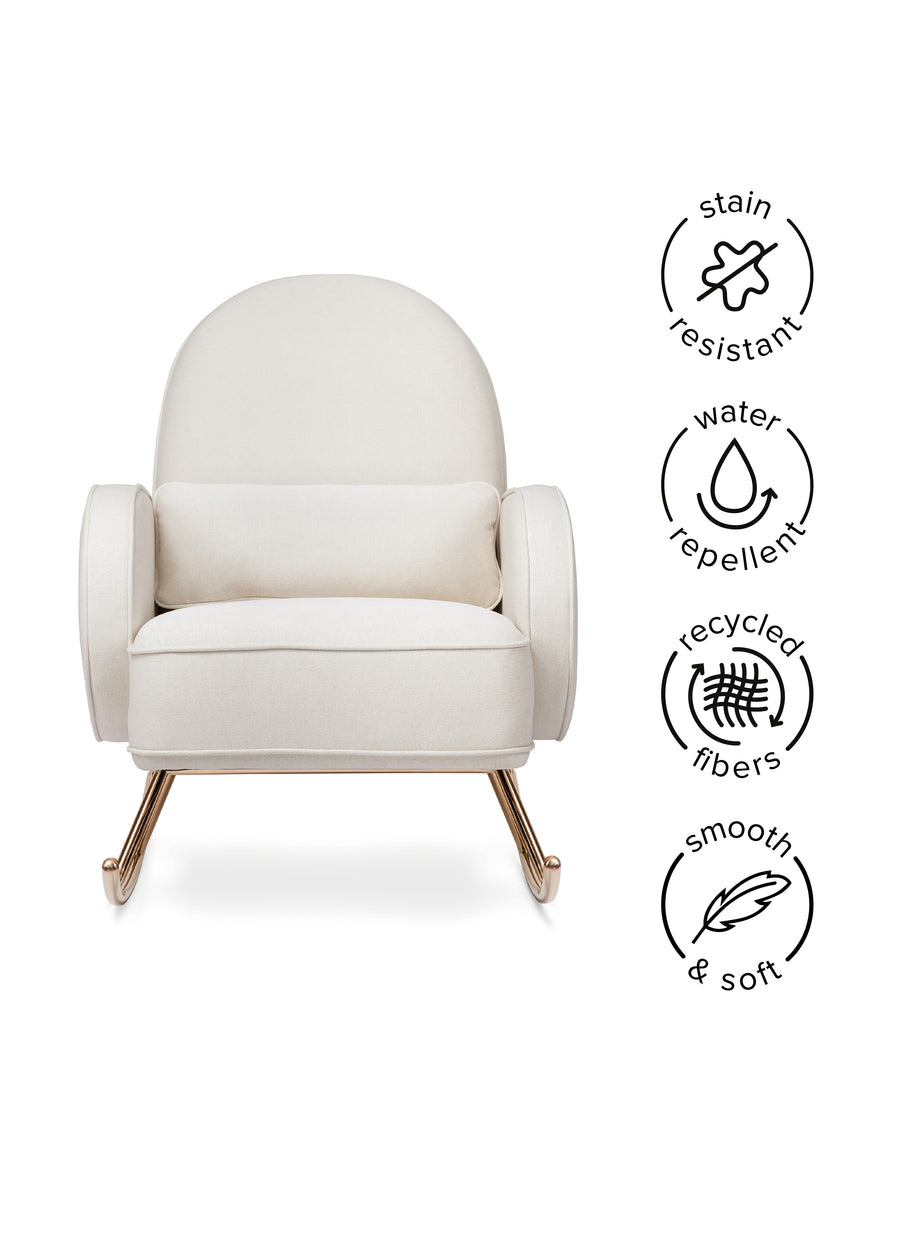 COMPASS ROCKER IN ECO PERFORMANCE FABRIC - CREAM ECO WEAVE