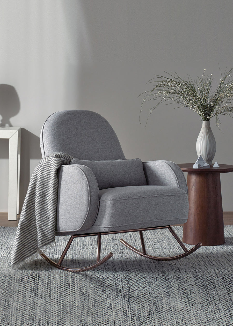 COMPASS ROCKER IN ECO PERFORMANCE FABRIC - GREY ECO WEAVE