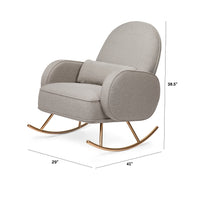 COMPASS ROCKER IN ECO PERFORMANCE FABRIC - GREY ECO WEAVE