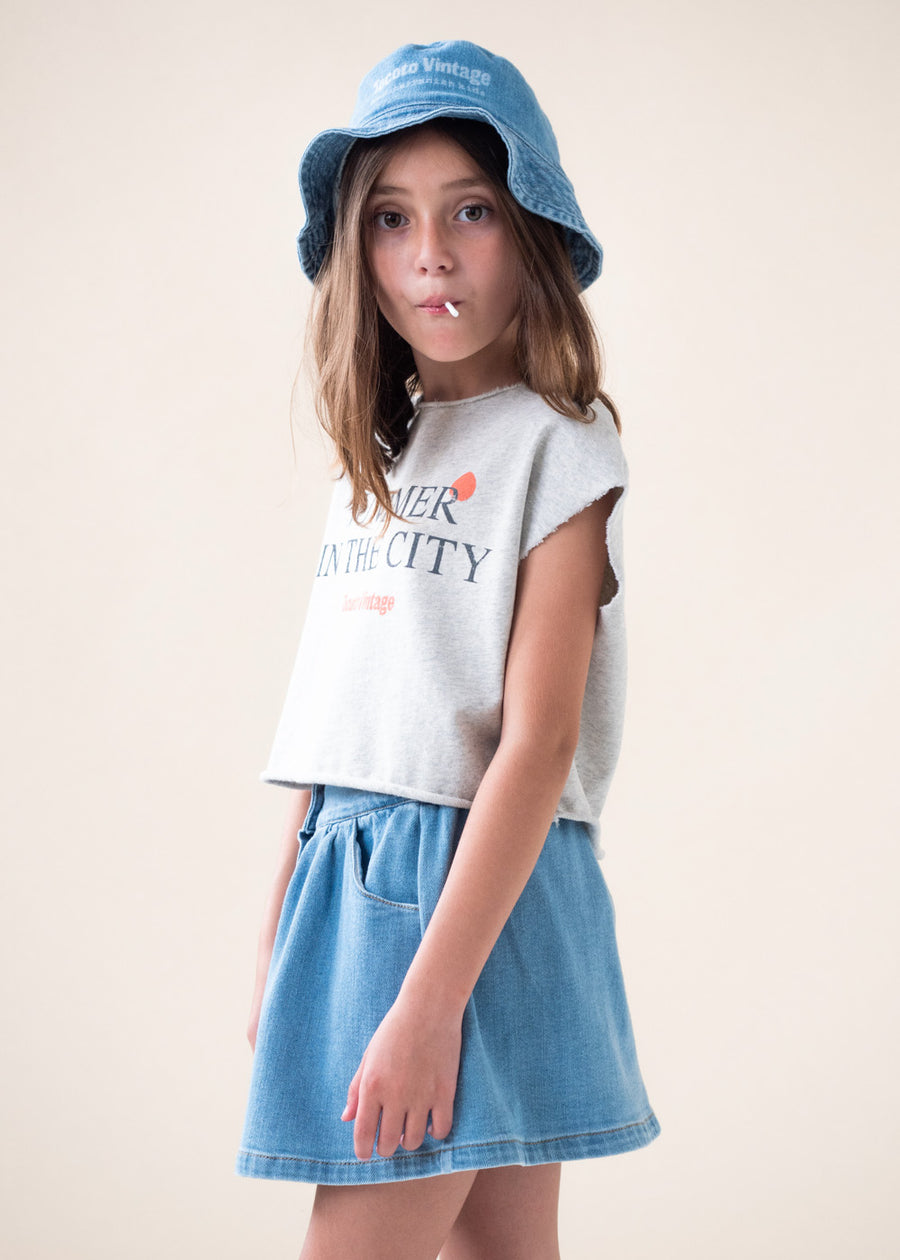 SUMMER IN THE CITY CUT-OFF SWEATSHIRT