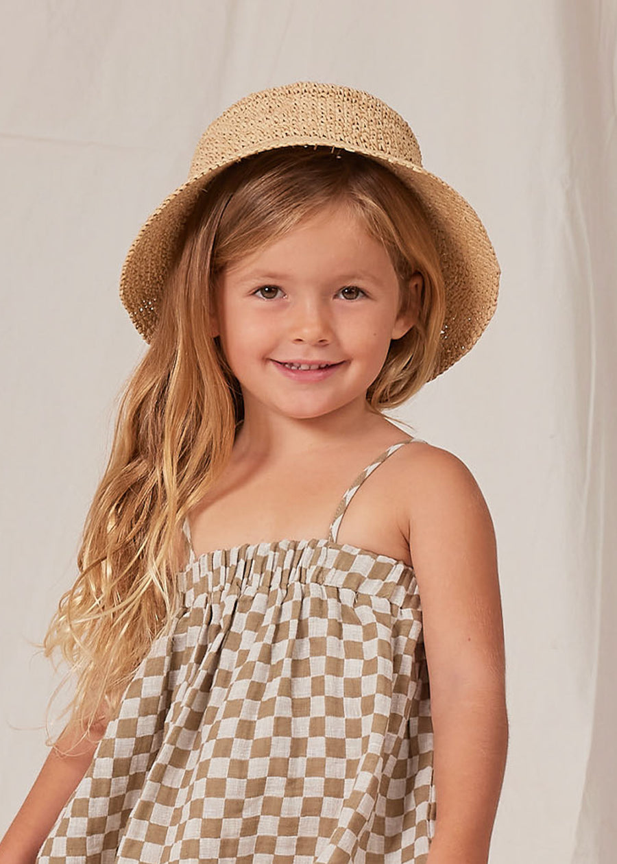 STRAW BUCKET HAT