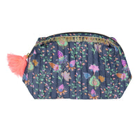 SONIA QUILTED POUCH - BLUE