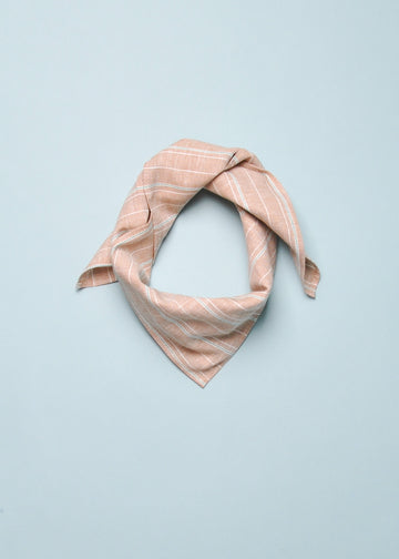 PAZ BANDANA SCARF - KHAKI STRIPE