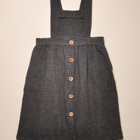 GINGHAM PINAFORE DRESS