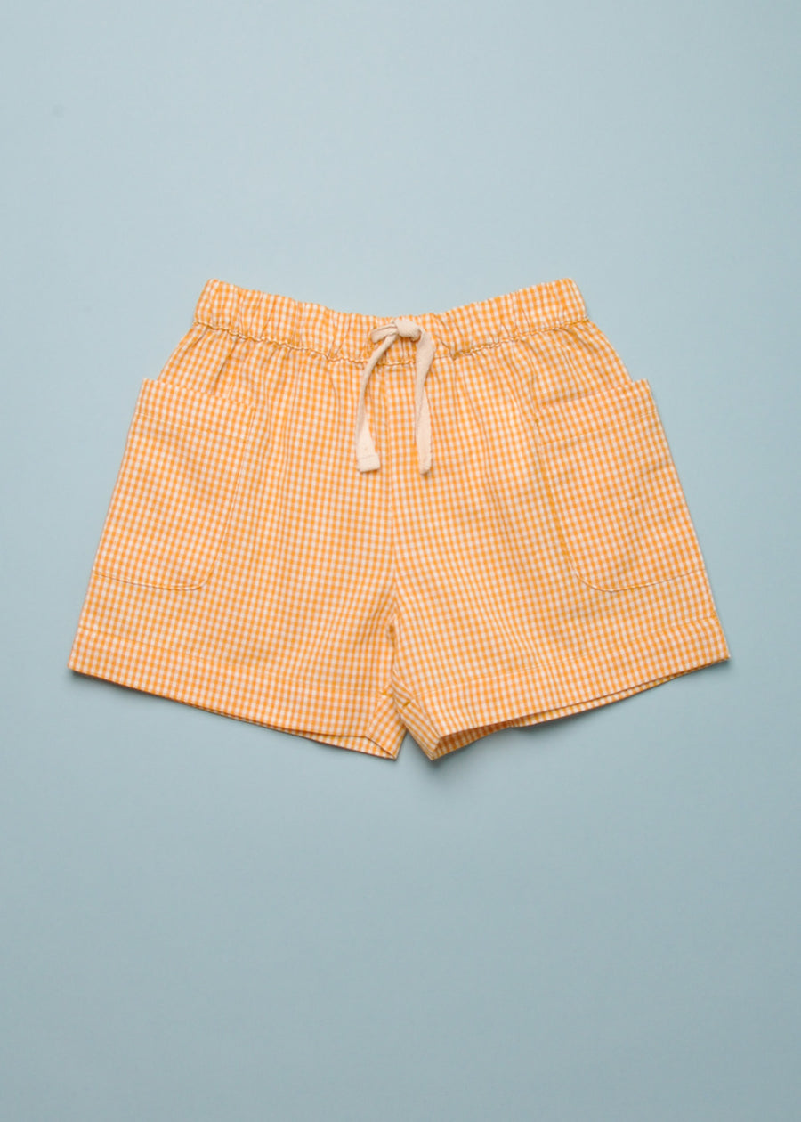 BIRCH SHORTS - YELLOW CHECK